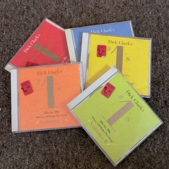 5 CD Lot Dick Clark's #1's 50s to 70s When AM Radio Was King 1,2,3,5,6 - Picture 1 of 14